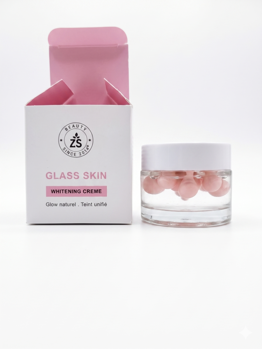 ZS Glass Skin Coréen – Crème Éclat Visage